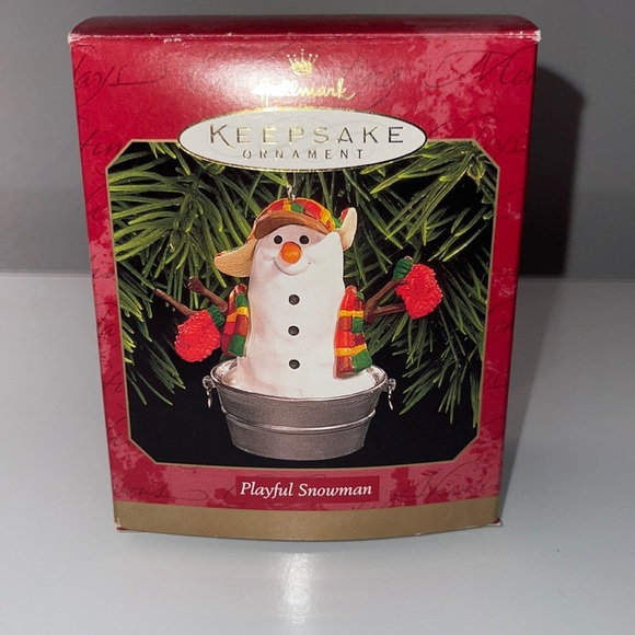 Playful Snowman Hallmark Ornament 1999 - Picture 1 of 5